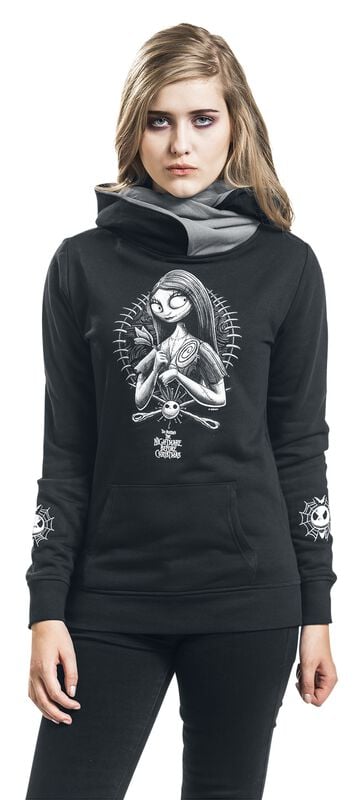 Gothicana By Emp "Sally" Hoodie Black-grey By The Nightmare Before Christmas
