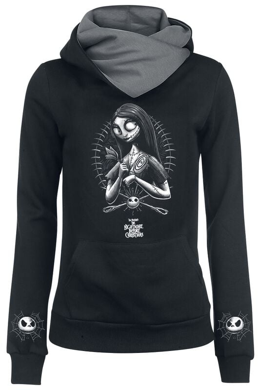 gothicana by emp "Sally" Hoodie black-grey by The Nightmare Before Christmas