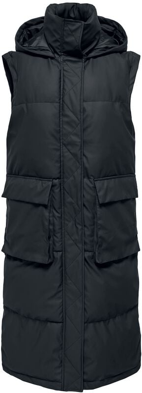 Gothicana By Emp "Sally Rain X-long 2-in-1 Puffer" Coats Black By Only