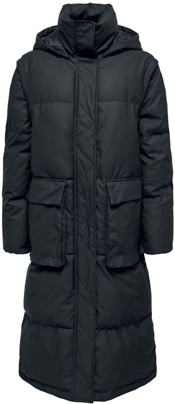 gothicana by emp "Sally Rain X-long 2-in-1 puffer" Coats black by Only