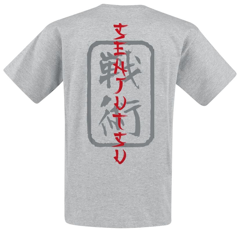 Gothicana By Emp "Samurai Eddie Black Graphic" T-Shirt Grey By Iron Maiden