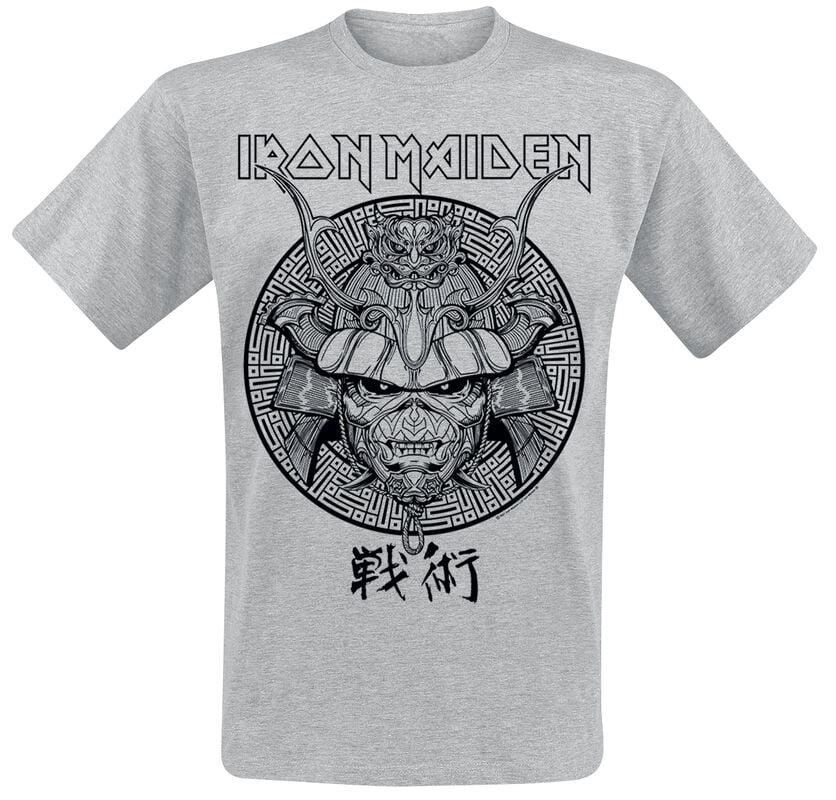 gothicana by emp "Samurai Eddie Black Graphic" T-Shirt grey by Iron Maiden