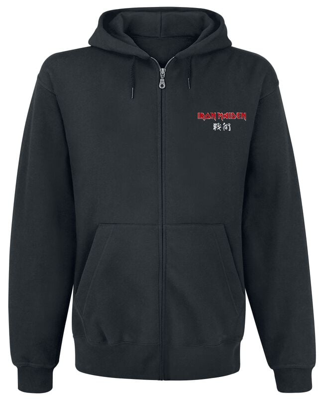 gothicana by emp "Samurai Eddie Red Graphic" Hoodie Jacket black by Iron Maiden
