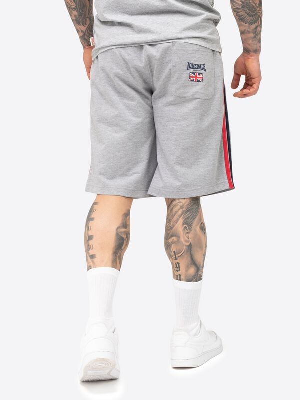 Gothicana By Emp "SANDOWN" Shorts Mottled Grey By Lonsdale London