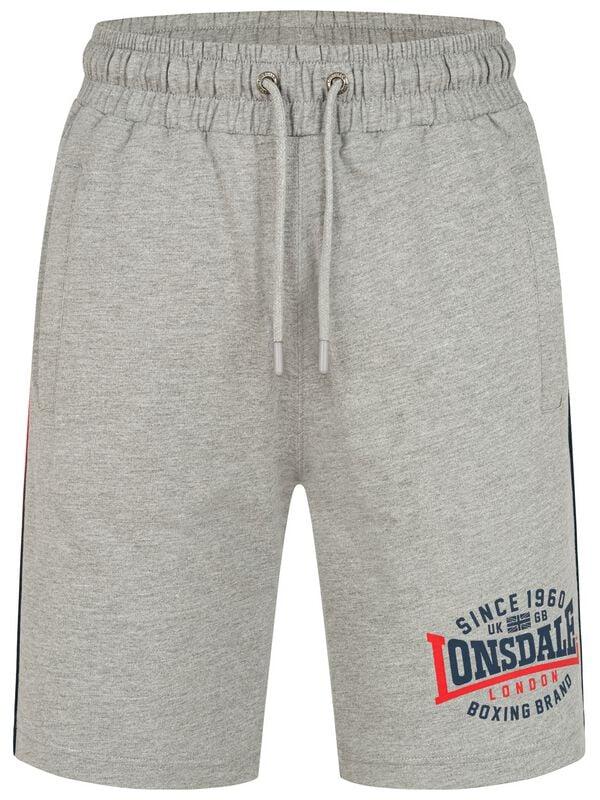 gothicana by emp "SANDOWN" Shorts mottled grey by Lonsdale London