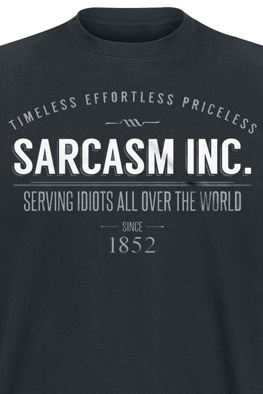 Gothicana By Emp "Sarcasm Inc." T-Shirt Black By Slogans