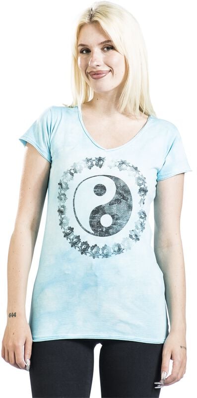 Gothicana By Emp "Sasha" T-Shirt Blue By Outer Vision