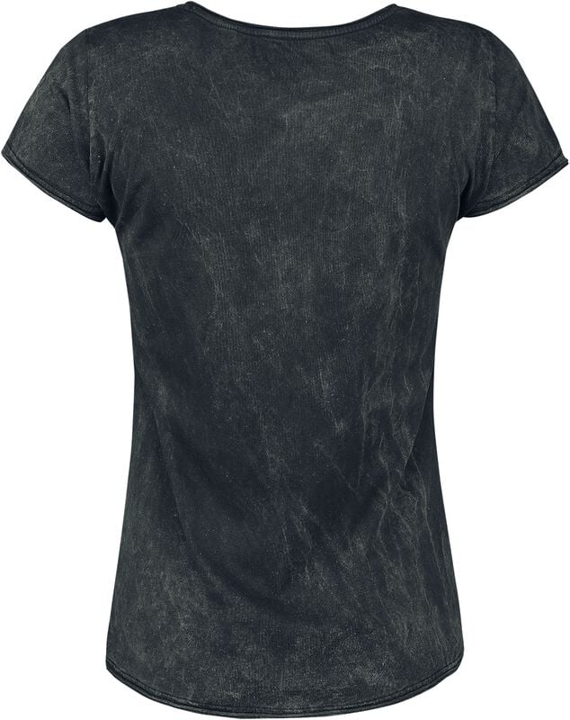 Gothicana By Emp "Sasha" T-Shirt Grey By Alchemy England