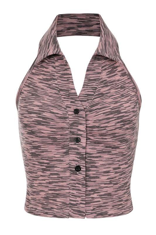 gothicana by emp "Sasha Top" Top black-pink by Banned Alternative