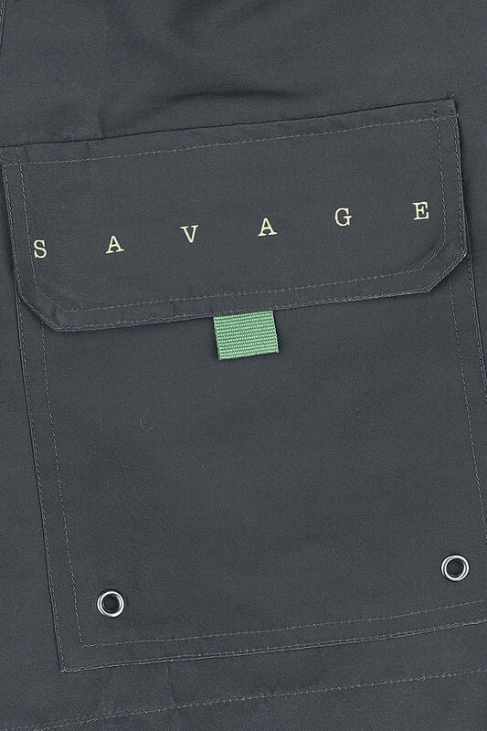 Gothicana By Emp "Savage Swim Shorts" Swim Shorts Dark Grey By RED By EMP