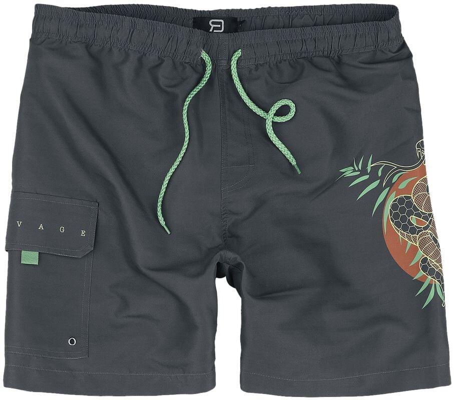 gothicana by emp "Savage Swim Shorts" Swim Shorts dark grey by RED by EMP
