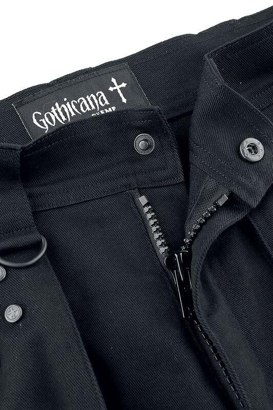 Gothicana By Emp "Saviour" Shorts Black By Gothicana By EMP
