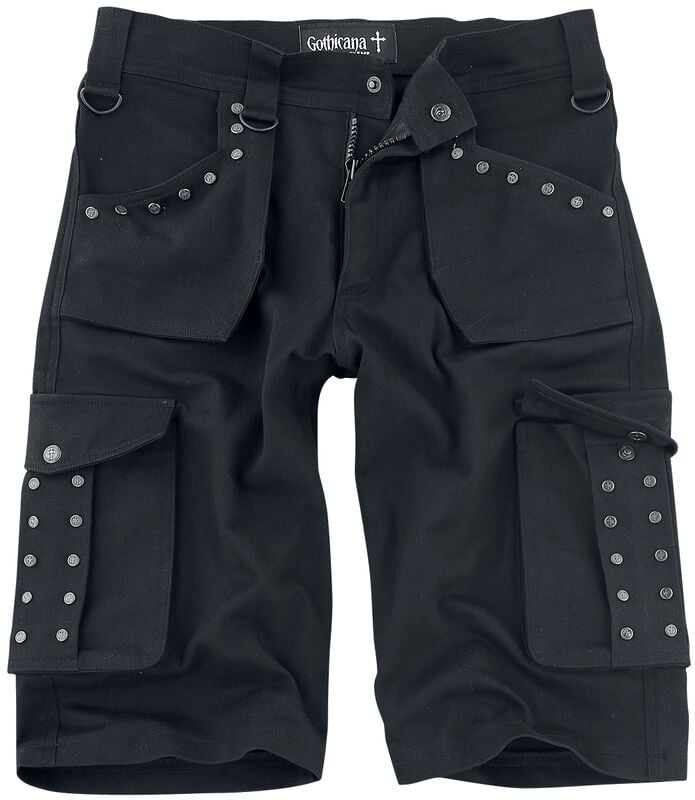 gothicana by emp "Saviour" Shorts black by Gothicana by EMP
