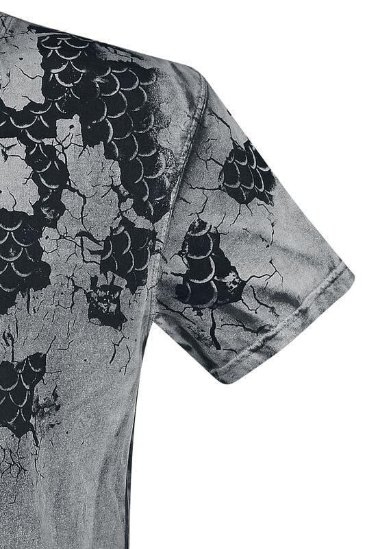 Gothicana By Emp "Scales Inside" T-Shirt Grey By Outer Vision