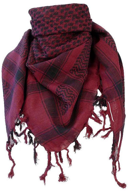 gothicana by emp "Scarf" Scarf bordeaux-black by Rock Daddy