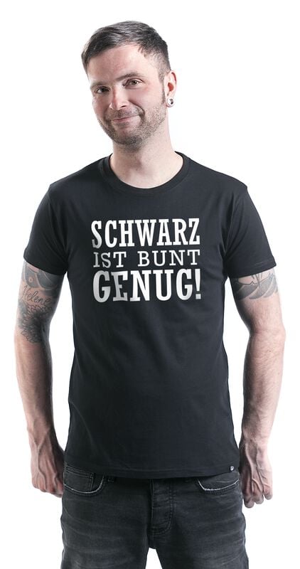 Gothicana By Emp "Schwarz Ist Bunt Genug" T-Shirt Black By Slogans