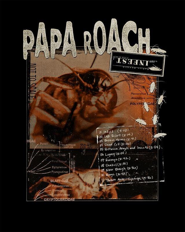 Gothicana By Emp "Scraps" T-Shirt Black By Papa Roach