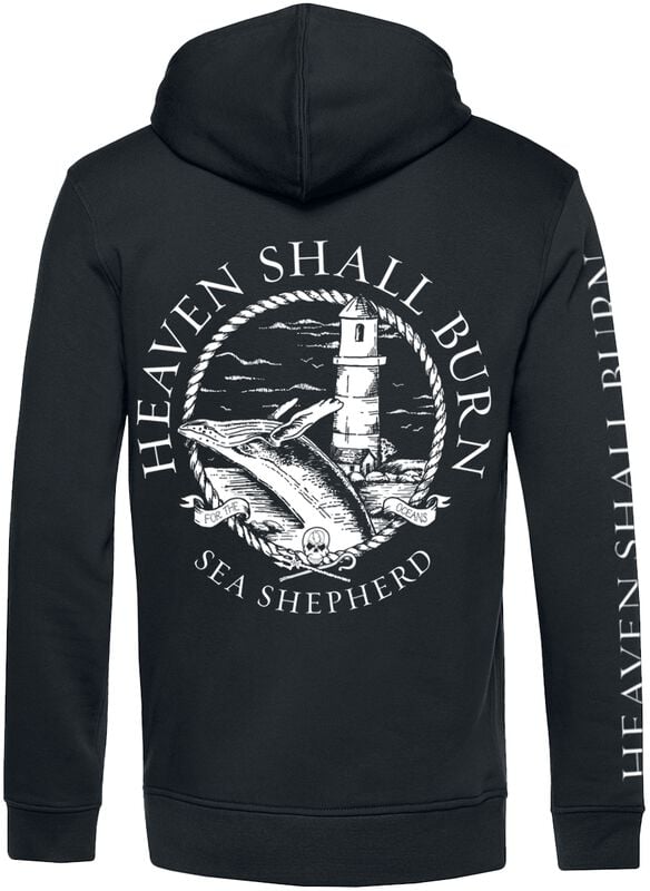 Gothicana By Emp "Sea Shepherd Cooperation - For The Oceans" Hoodie Jacket Black By Heaven Shall Burn