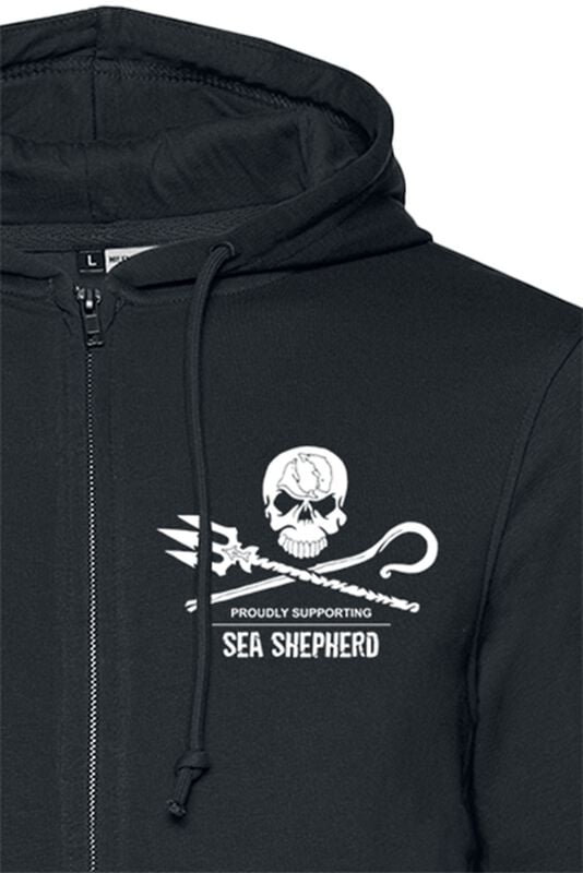 Gothicana By Emp "Sea Shepherd Cooperation - For The Oceans" Hoodie Jacket Black By Heaven Shall Burn
