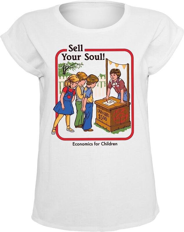gothicana by emp "Sell Your Soul " T-Shirt white by Steven Rhodes