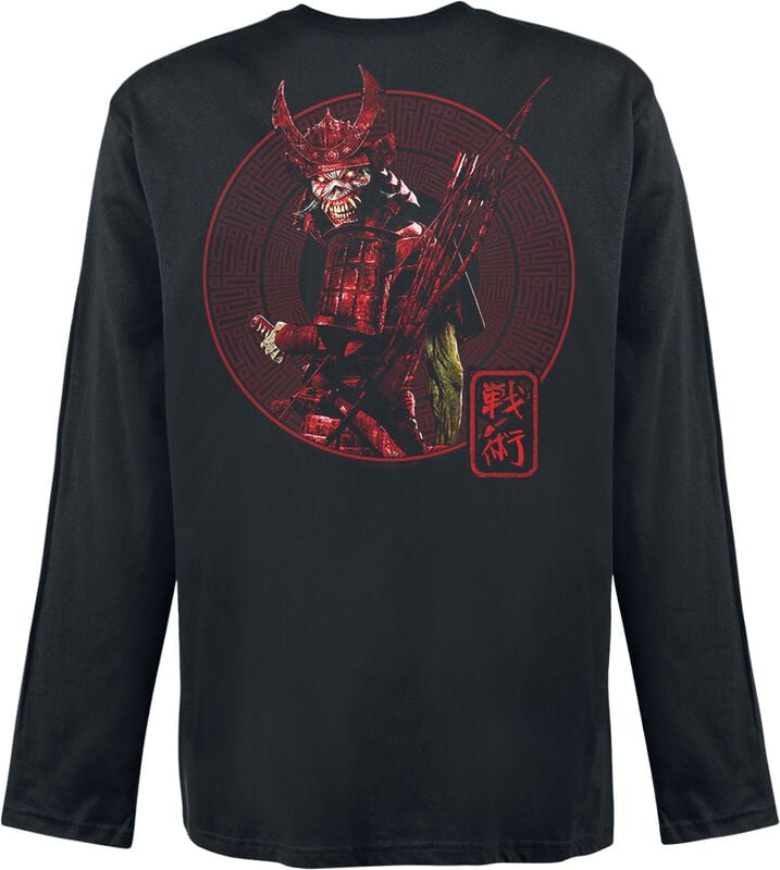 Gothicana By Emp "Senjutsu Back Cover" Long-sleeve Shirt Black By Iron Maiden