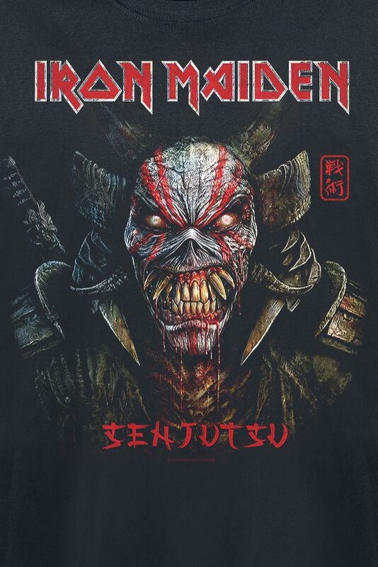 Gothicana By Emp "Senjutsu Back Cover" Long-sleeve Shirt Black By Iron Maiden