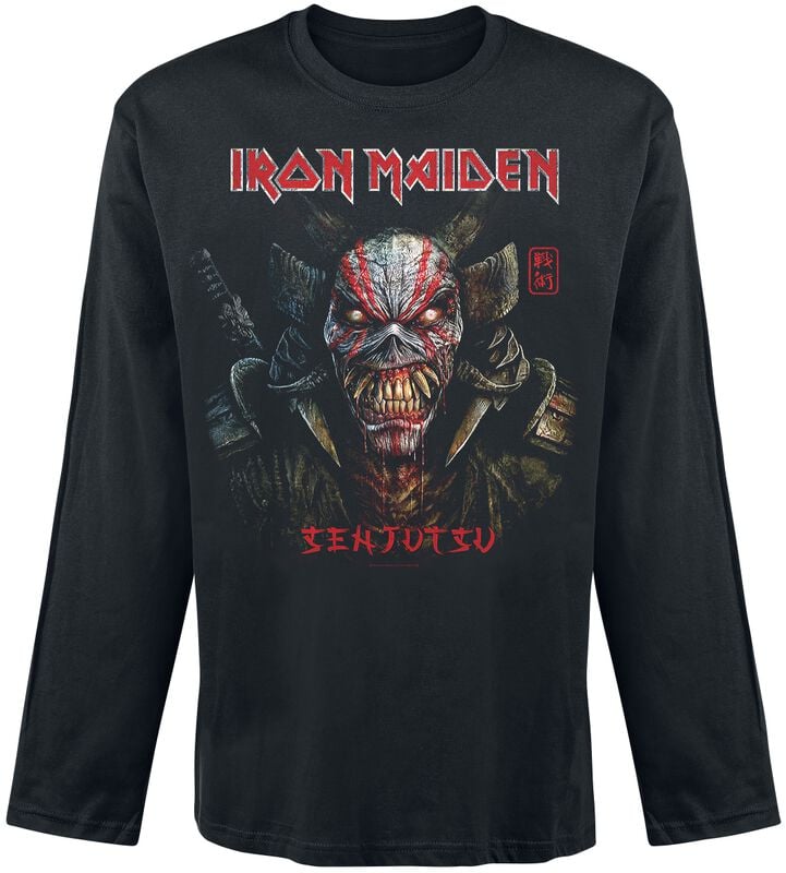 gothicana by emp "Senjutsu Back Cover" Long-sleeve Shirt black by Iron Maiden