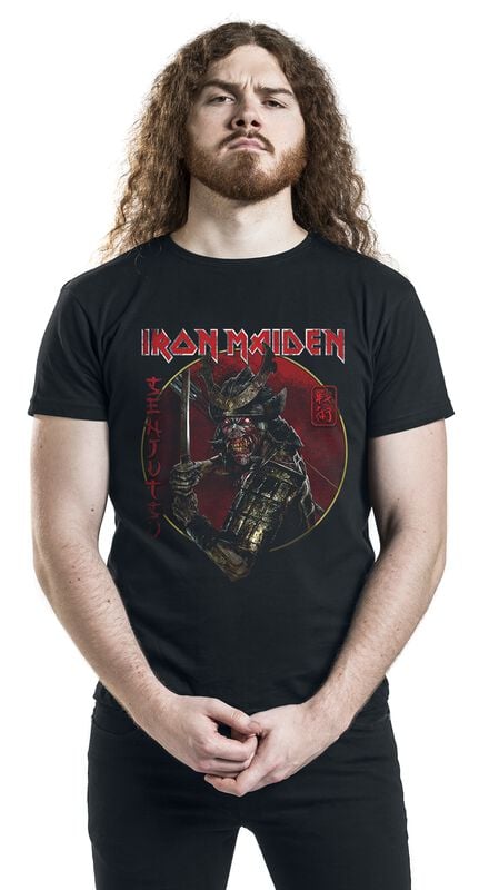Gothicana By Emp "Senjutsu Eddie Gold Circle" T-Shirt Black By Iron Maiden