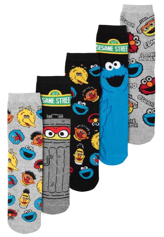 Gothicana By Emp "Sesamstraße - Socks (5-pack)" Socks Multicolour By Sesame Street