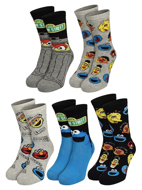 gothicana by emp "Sesamstraße - Socks (5-pack)" Socks multicolour by Sesame Street