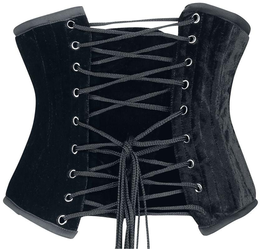 Gothicana By Emp "Sexy Waspie Waist Cincher" Underbust Corsage Black By Burleska