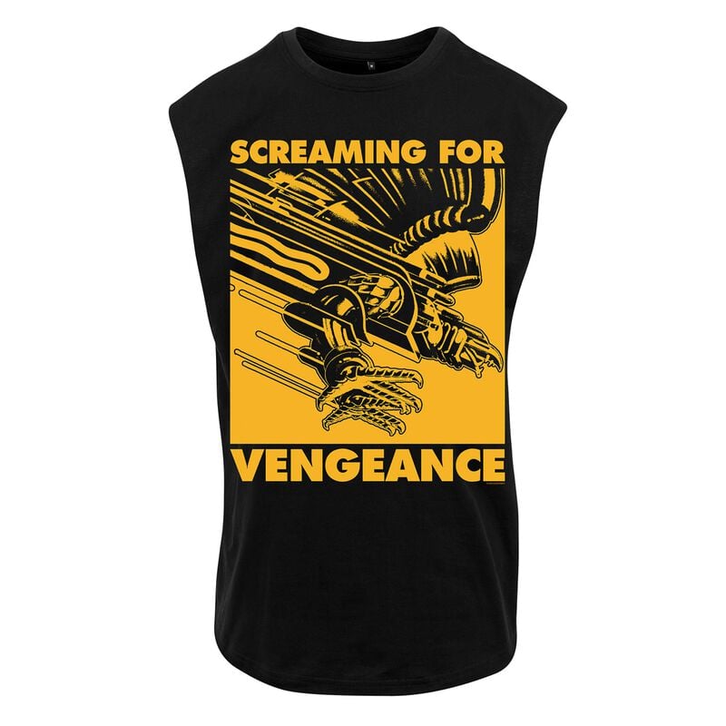 gothicana by emp "SFV 1 Colour Squared Gold" Tanktop black by Judas Priest