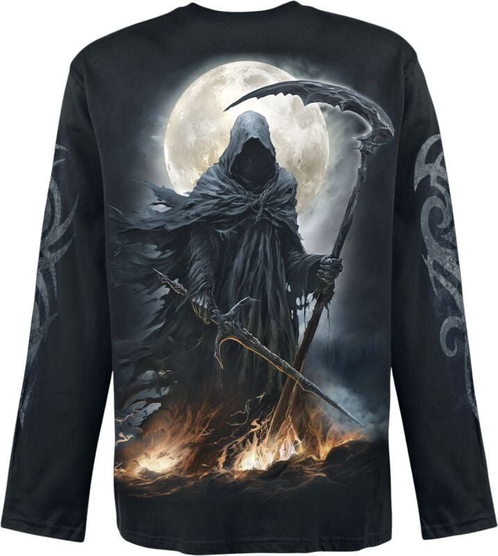 Gothicana By Emp "Shadow Rider" Long-sleeve Shirt Black By Spiral