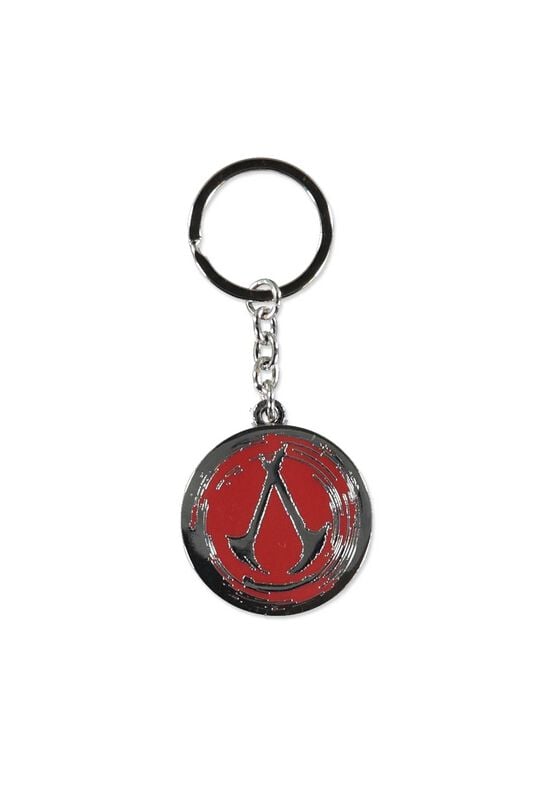 gothicana by emp "Shadows Metal Logo" Keyring Pendant silver-coloured by Assassin's Creed