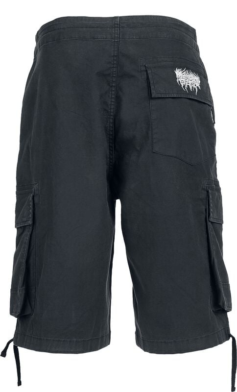 Gothicana By Emp "Shakta Shorts" Cargo Trousers Black By Chet Rock