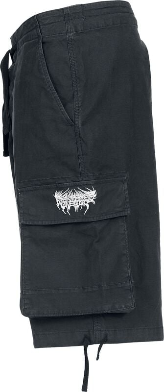 Gothicana By Emp "Shakta Shorts" Cargo Trousers Black By Chet Rock