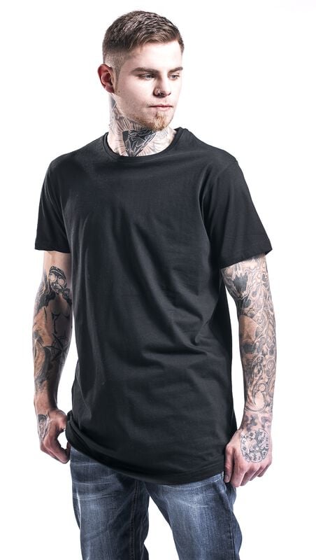 Gothicana By Emp "Shaped Long Tee" T-Shirt Black By Urban Classics