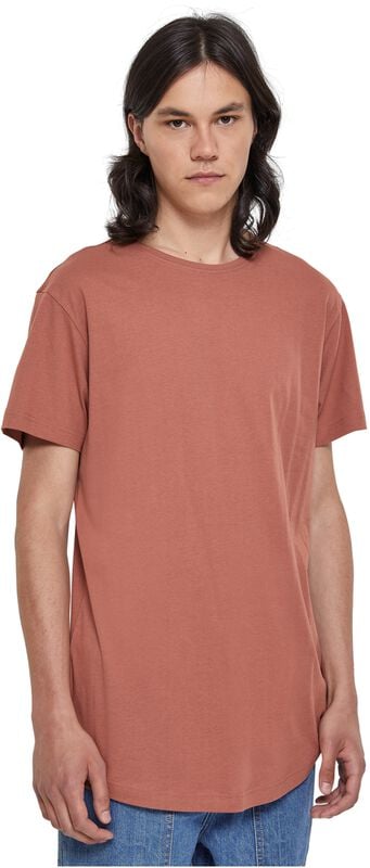 Gothicana By Emp "Shaped Long Tee" T-Shirt Brown By Urban Classics