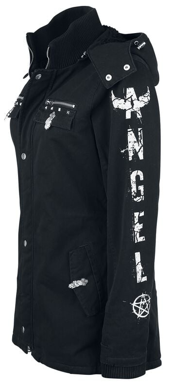 Gothicana By Emp "She Rules" Winter Jacket Black By Full Volume By EMP