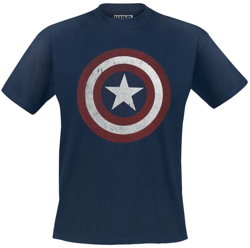 gothicana by emp "Shield Logo" T-Shirt navy by Captain America
