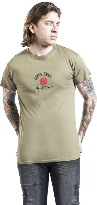 Gothicana By Emp "Shinobi Of Konohagakure" T-Shirt Khaki By Naruto