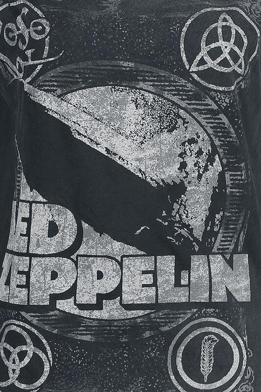 Gothicana By Emp "Shook Me" T-Shirt Black-grey By Led Zeppelin