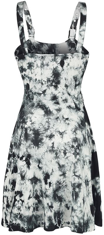 Gothicana By Emp "Short Dress In Batik Look" Mini Dress Black By RED By EMP