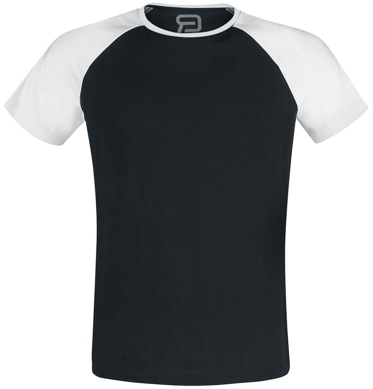 gothicana by emp "Short Raglan Road" T-Shirt black-white by RED by EMP