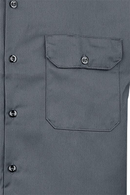 Gothicana By Emp "Short Sleeve Work Shirt" Short-sleeved Shirt Charcoal By Dickies