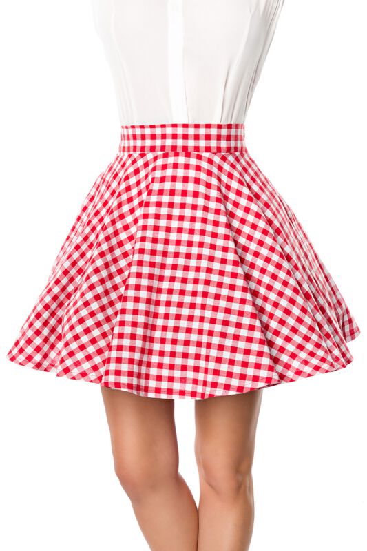 gothicana by emp "Short Swing Skirt" Mini Skirt red-white by Belsira
