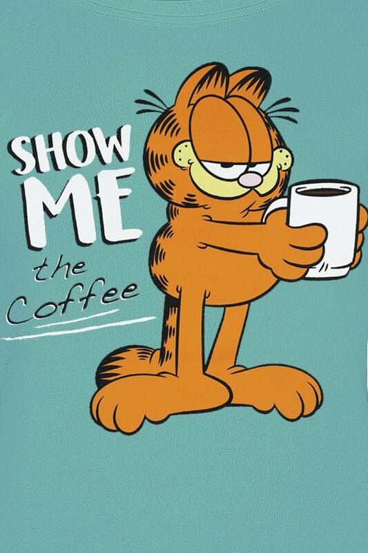 Gothicana By Emp "Show Me The Coffee" T-Shirt Turquoise By Garfield