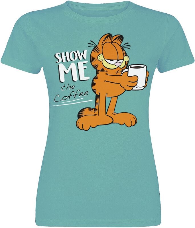 gothicana by emp "Show Me The Coffee" T-Shirt turquoise by Garfield