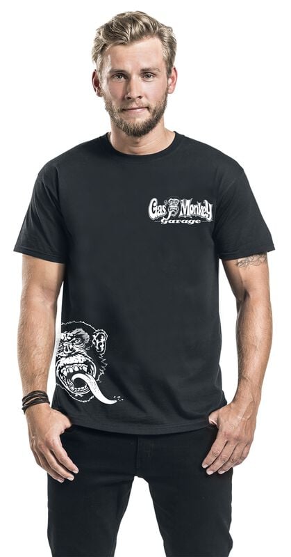 Gothicana By Emp "Side Kick" T-Shirt Black By Gas Monkey Garage