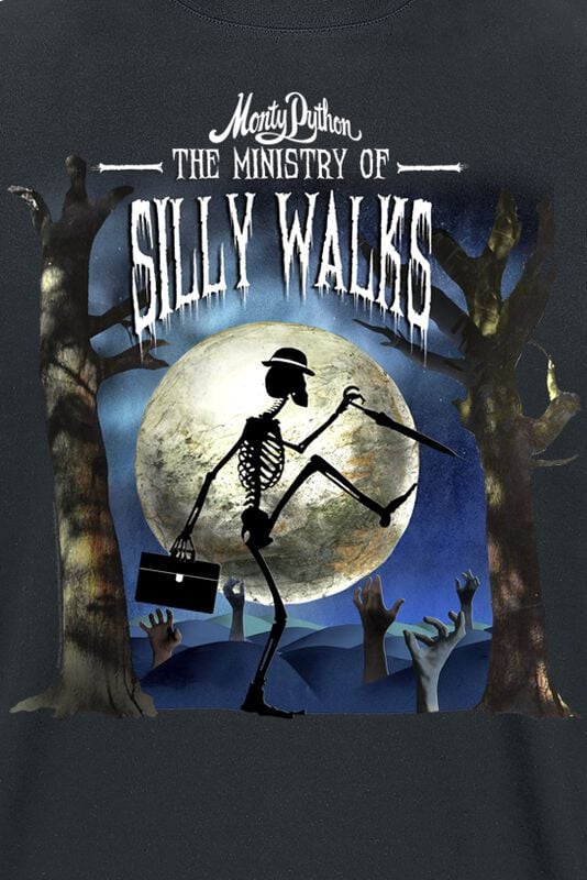 Gothicana By Emp "Silly Walks Halloween" T-Shirt Black By Monty Python